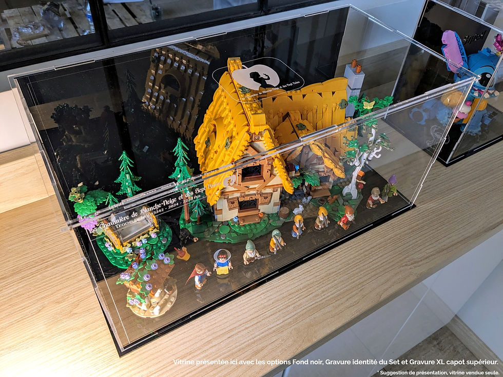 Thumbnail: Vitrine Plexiglas pour LEGO® DISNEY 43242 Blanche-Neige & les 7 Nains (non inc)