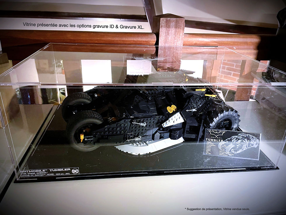 Miniature : Vitrine Plexiglas pour LEGO® DC Batman 76240 Batmobile Tumbler (non inclus)
