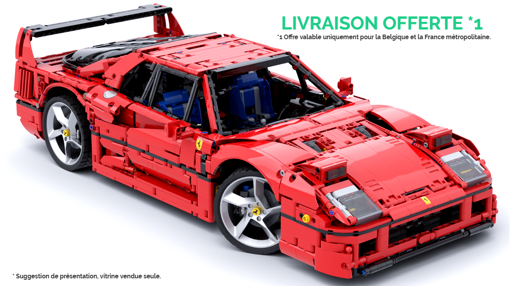 Vitrine Plexiglas pour MOC 42143 TECHNIC Ferrari F40 (non inclus)