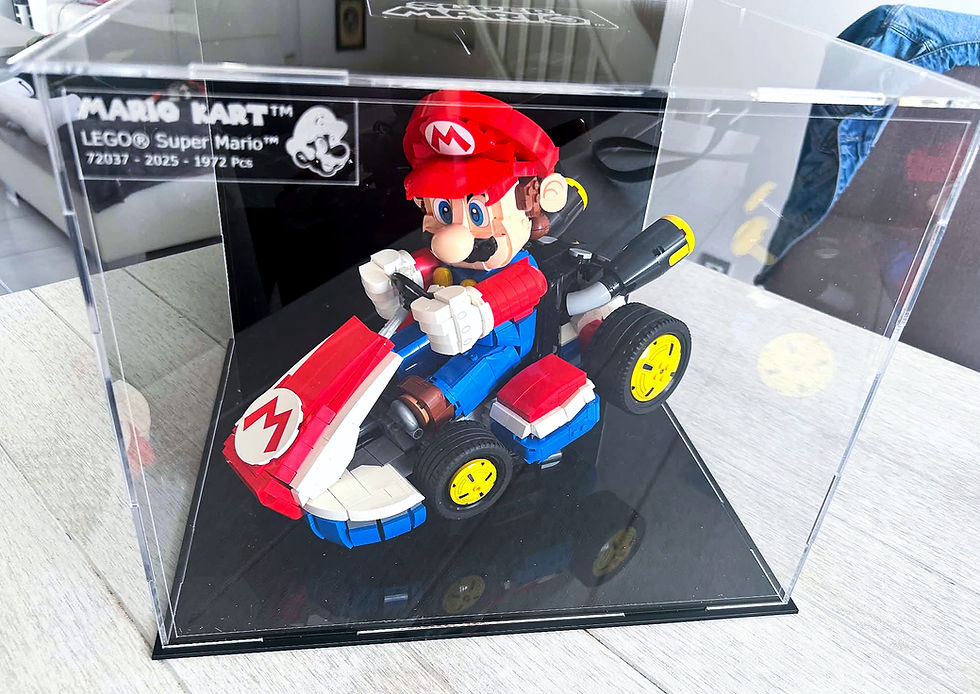 Miniature : Vitrine Plexiglas pour LEGO® Super Mario 72037 Mario Kart (non inclus)