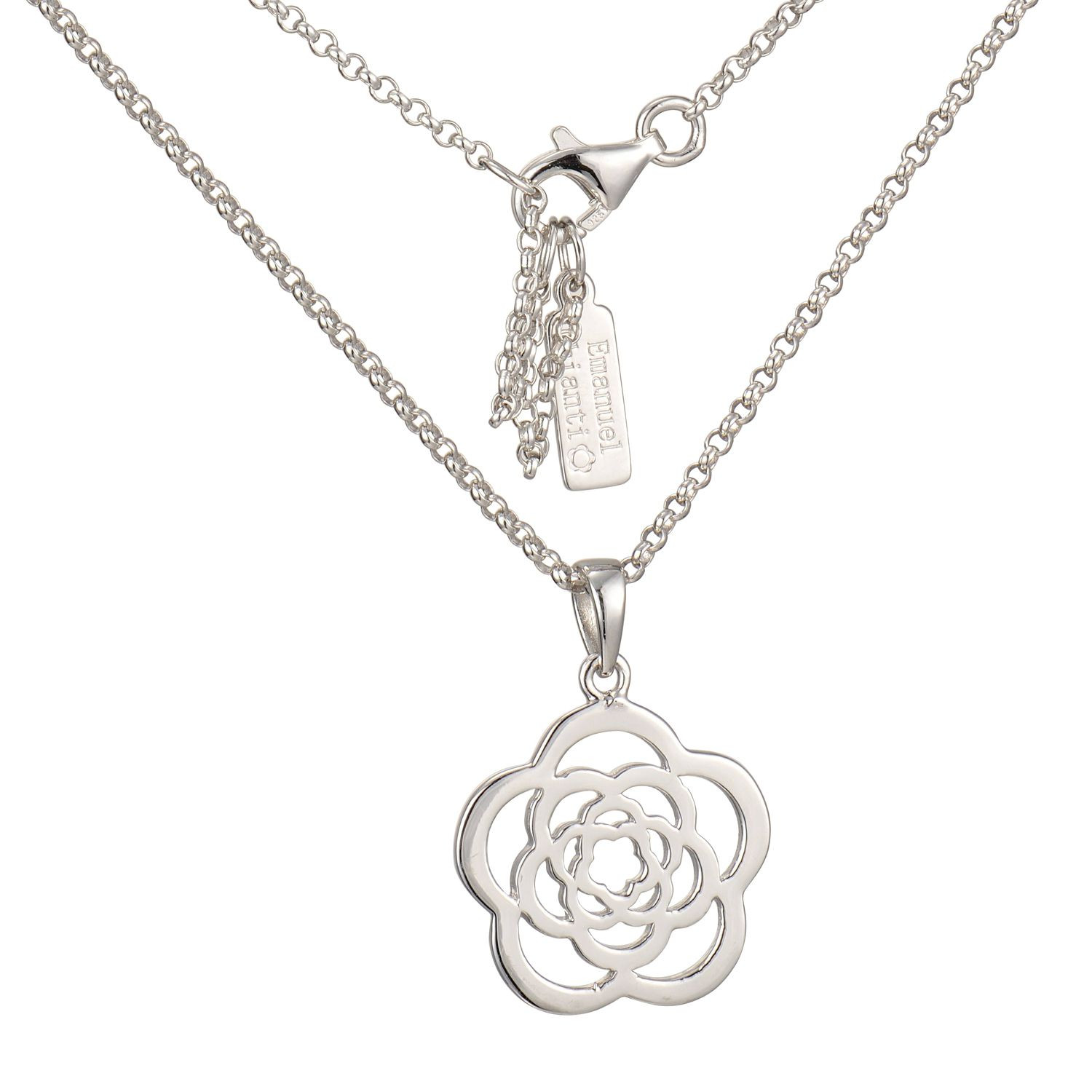 Sterling Silver Single Medallion 16" Pendant
