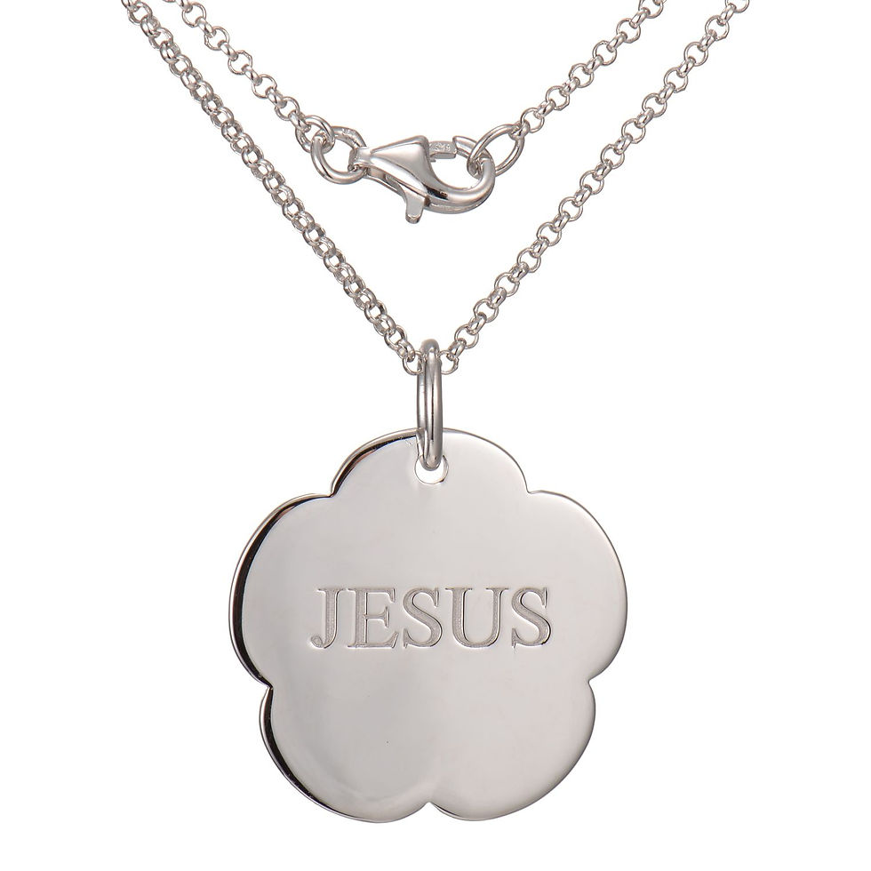 Thumbnail: Sterling Silver 925 Faith 18" Message Necklace