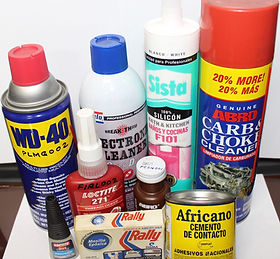 Adhesivos: industriales, epóxicos, de fijación y sellado.