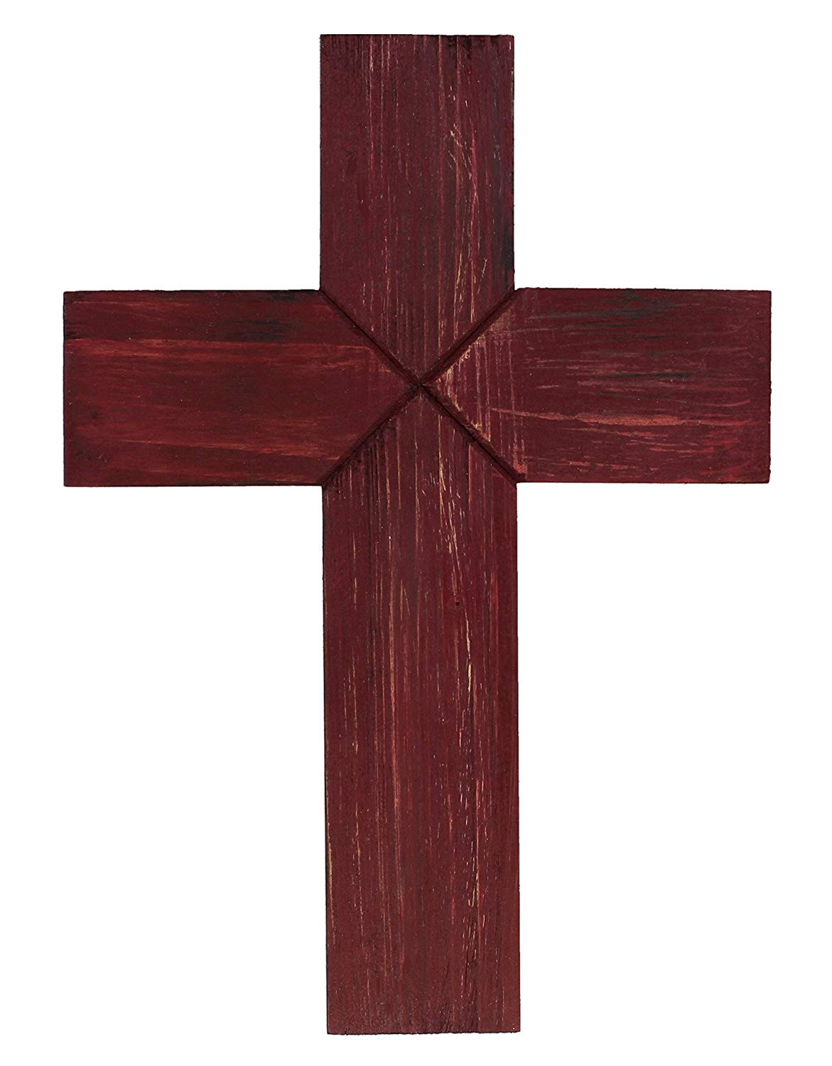 Old River Outdoors Simple 14" Weathered Wood Decorative Wall Cross