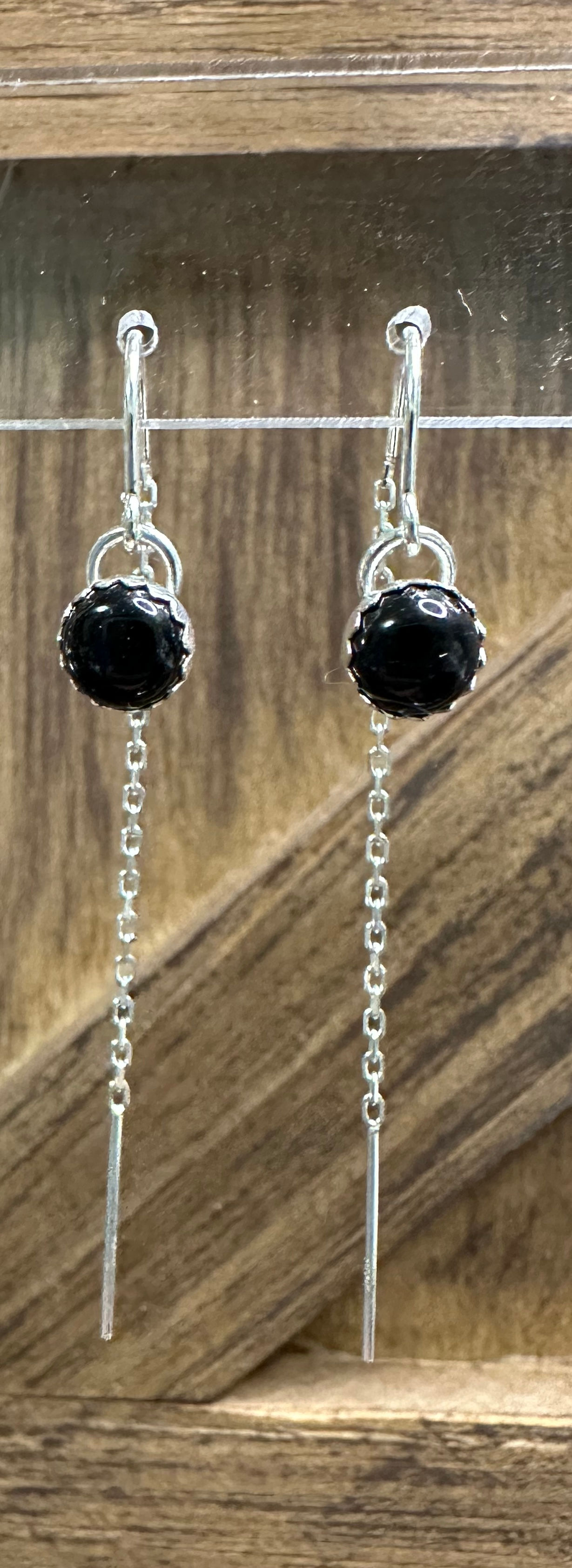 Black onyx threaders