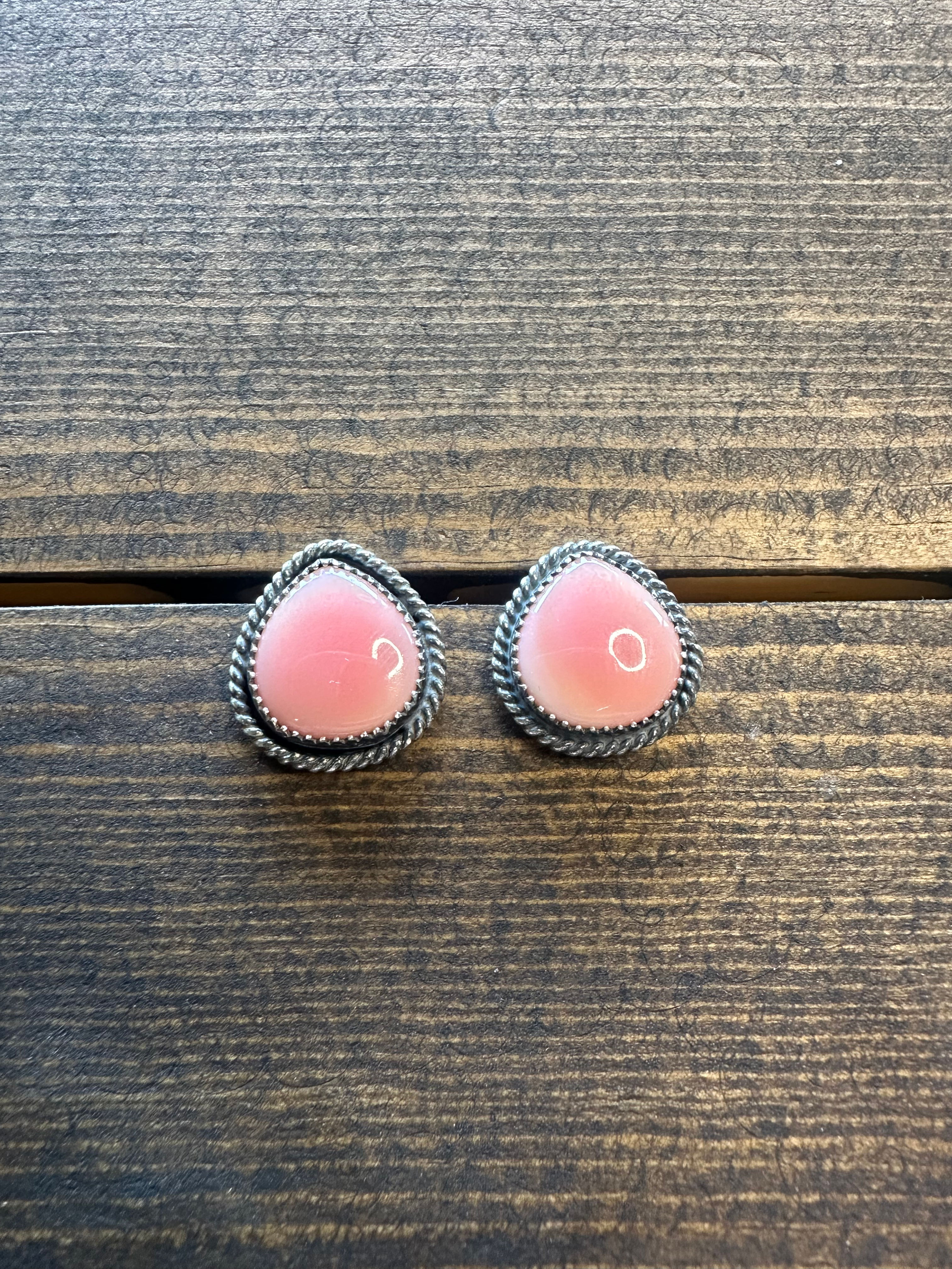 Pink Conch Studs