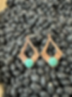 Turquoise and copper earrings