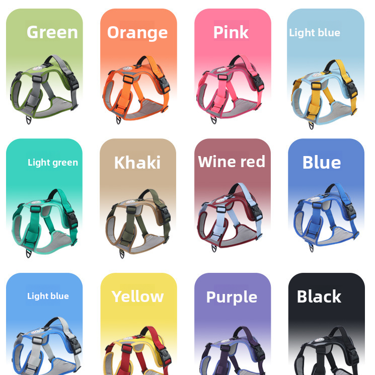 Thumbnail: TheBellyRubClub- Large Dog Harness Anti-Pull Vest Breathable Pet Supplies