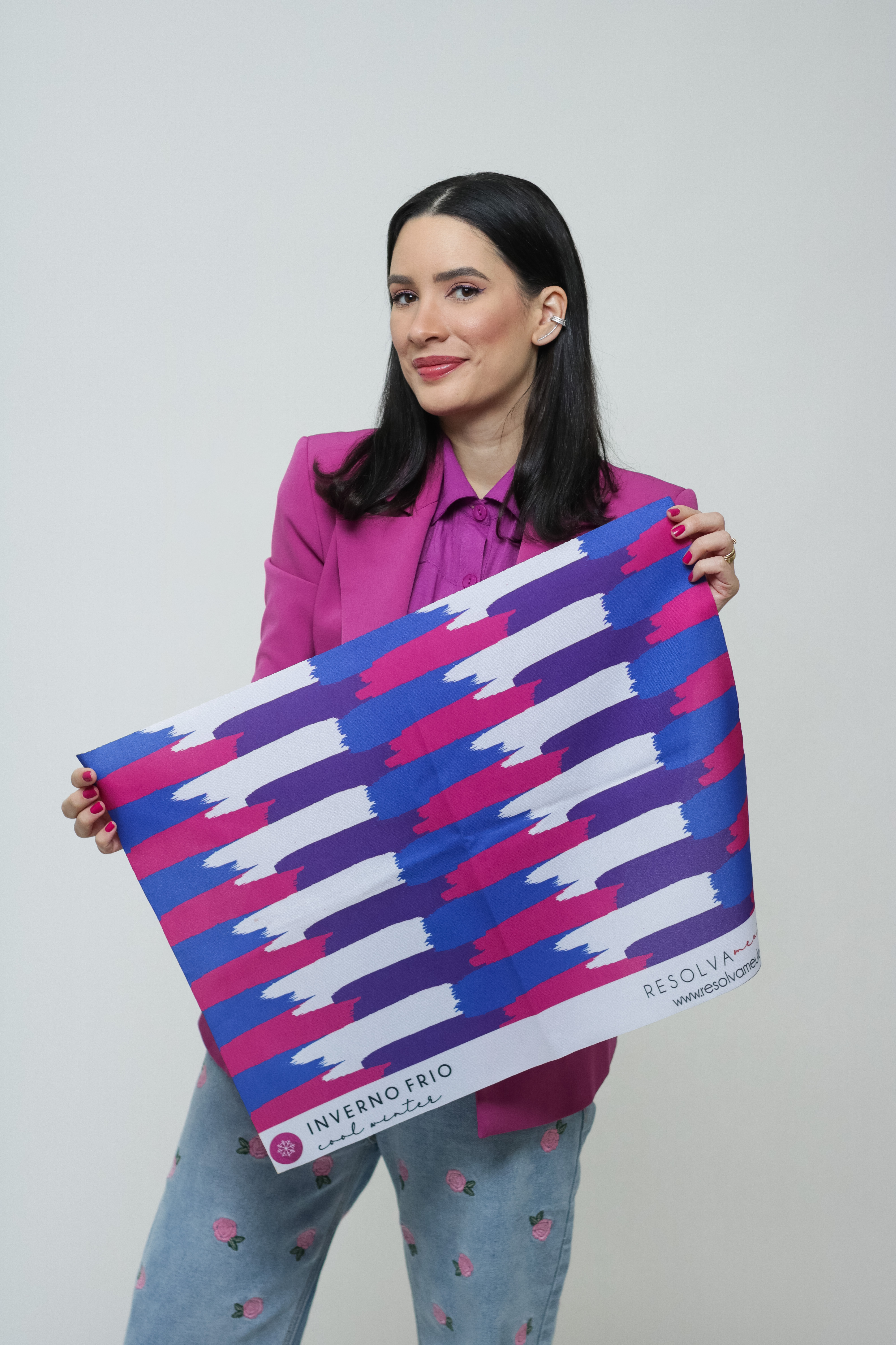 Fabric drape used in personal color analysis