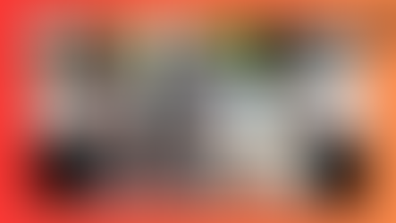 A video call screenshot with 8 smiling people in various settings, on an orange gradient background. Text: #MEAction Summer Work Heats Up!