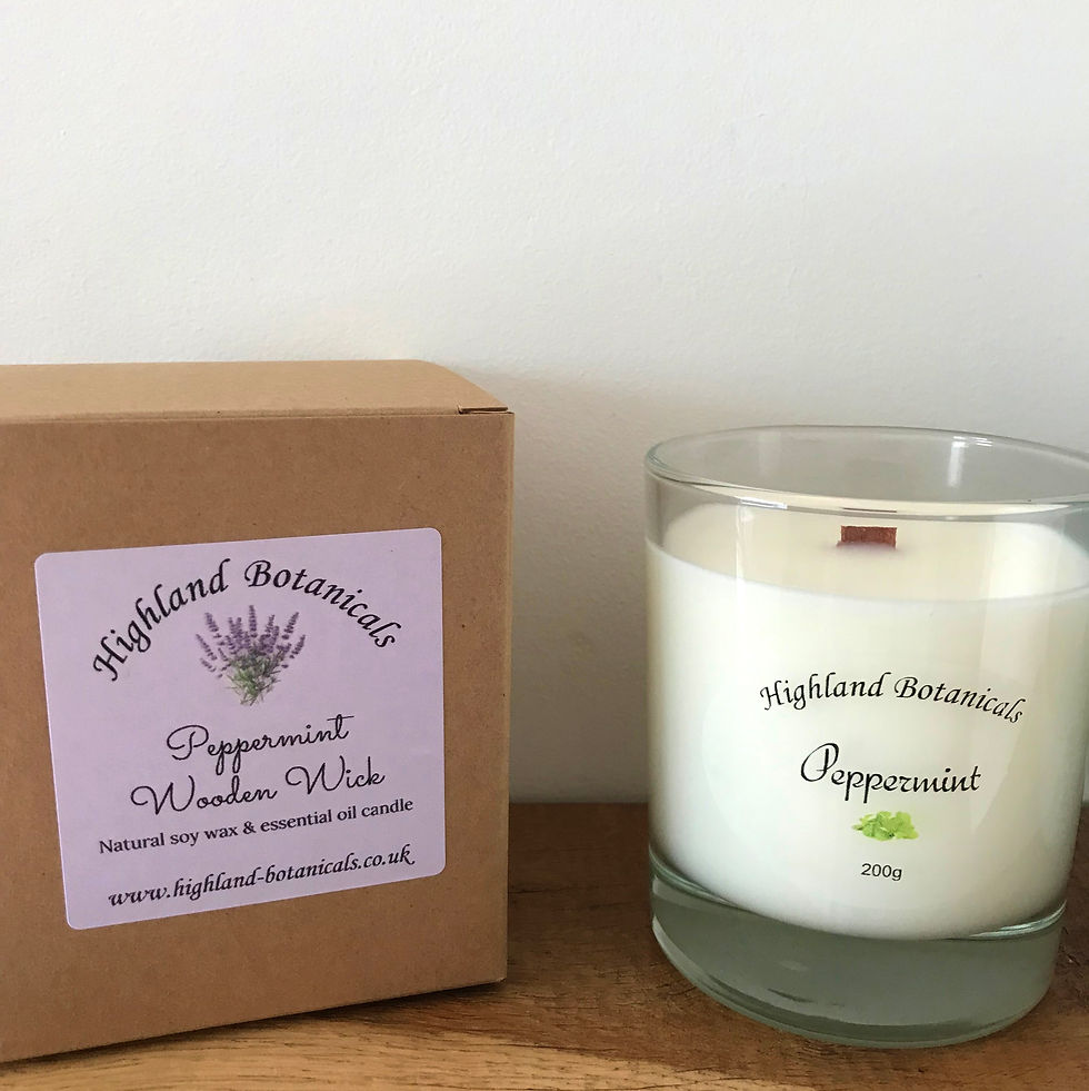 Peppermint Essential Oil Candle