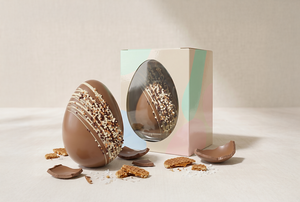 Firefly_Make the packaging more glossy in pastel colors with beige without tekst and high