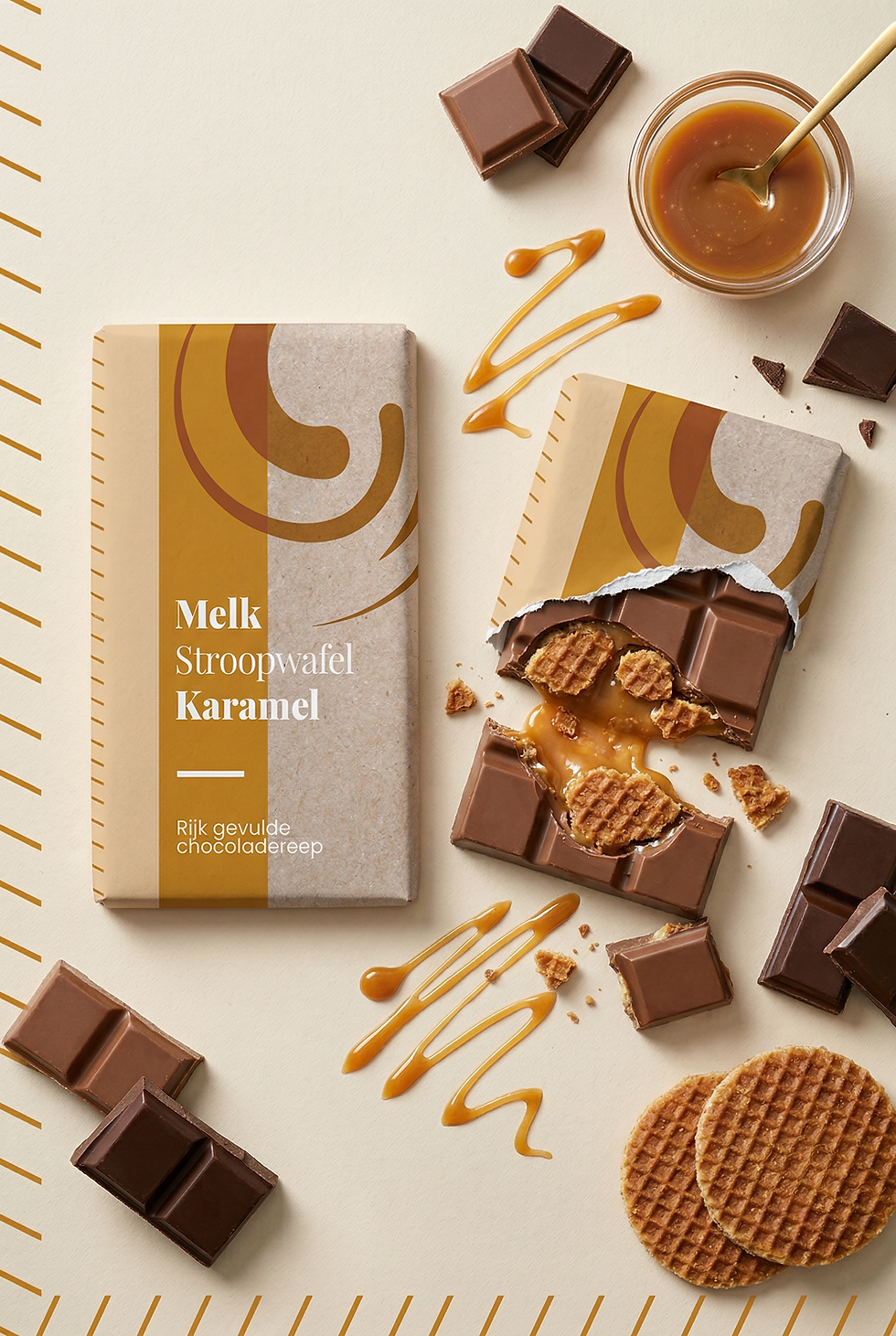 Chocoladereep gevuld