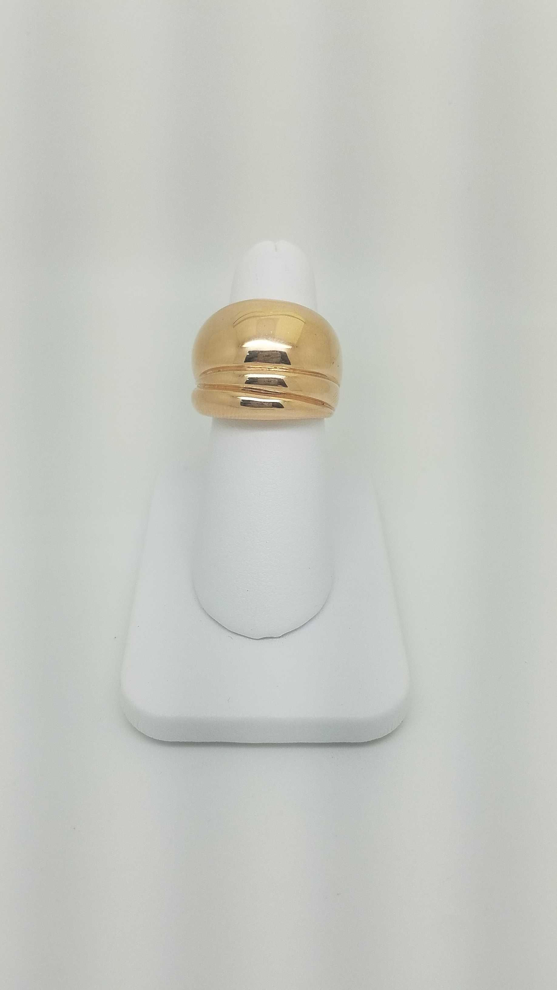 14k rose gold italian design ring