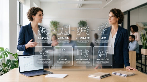 Career change planning roadmap for professional transition