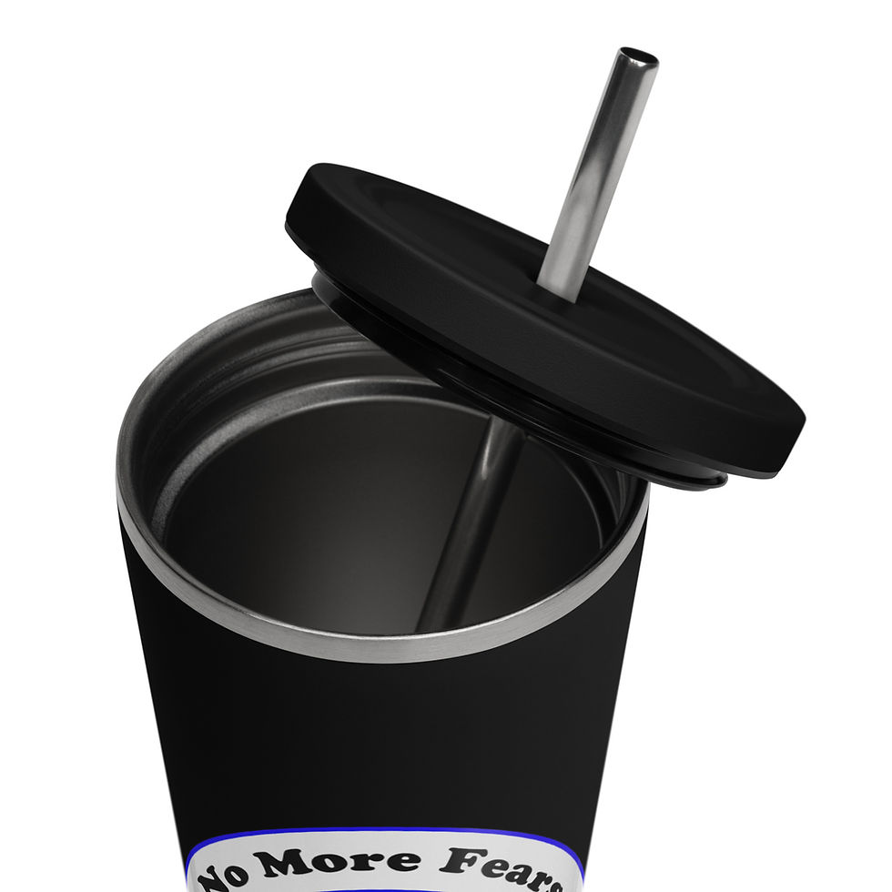 Thumbnail: Bikers C.A.R.E. Insulated tumbler with a straw