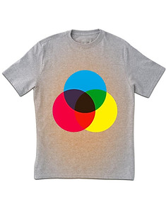 Color Spectrum Print T-Shirt