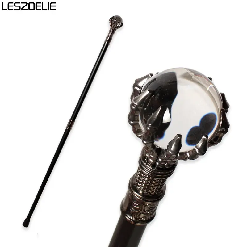 Thumbnail: Luxury 93cm Walking Stick With 50mm Crystal Ball 10 Colors Dragon Claws