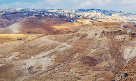jerusalem from judean desert.