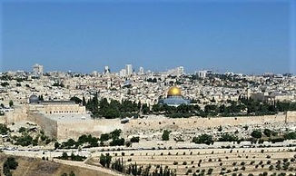 mt of olives towards Jerusalem