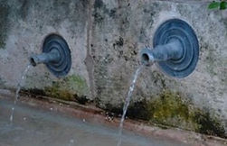 double water spout trough