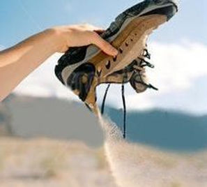 shoe sand.