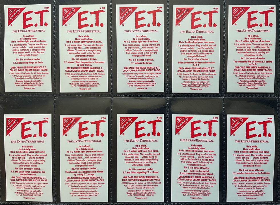Thumbnail: Nabisco Foods E.T Cereal Cards