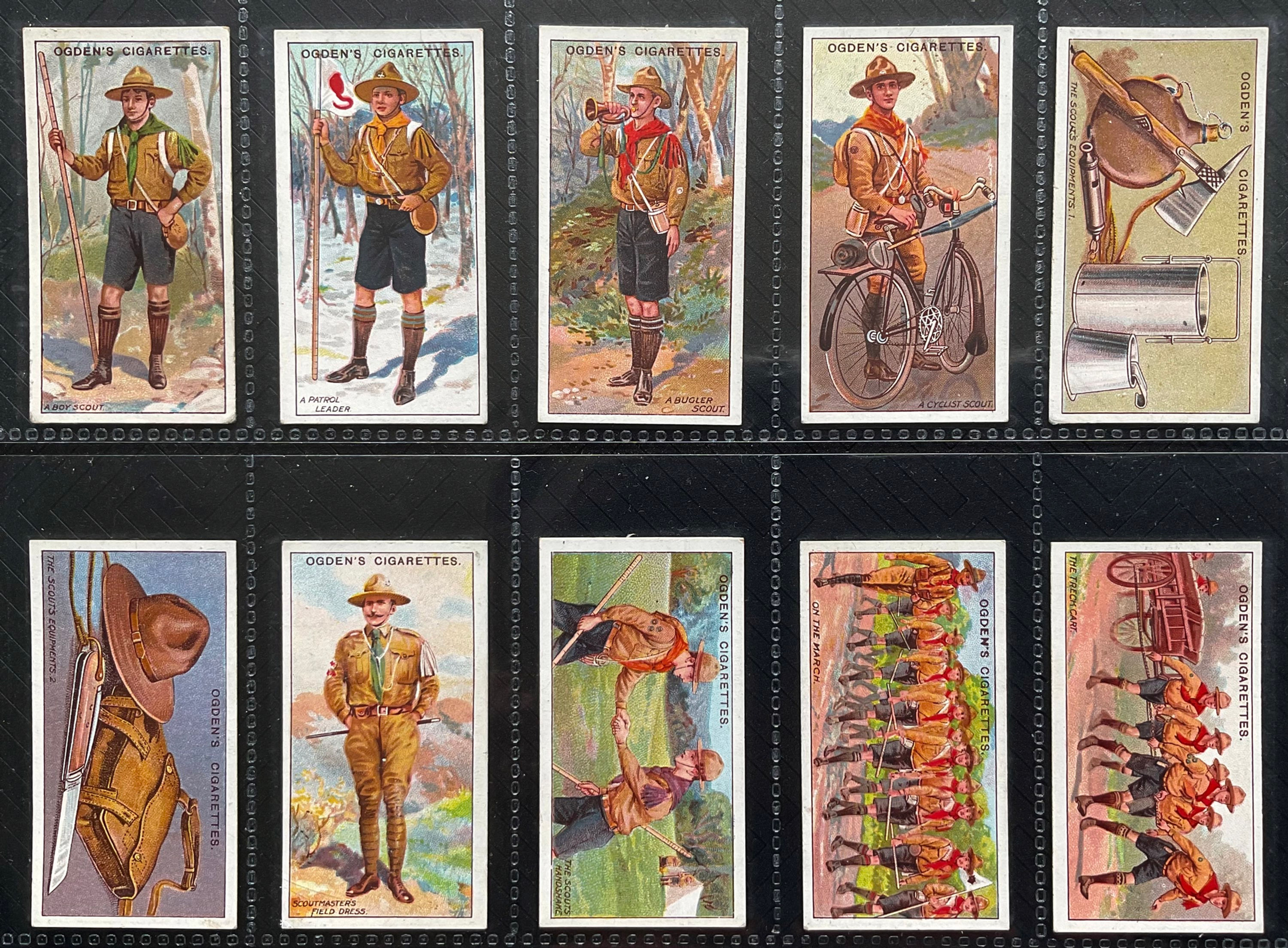 Ogdens Boy Scouts 1st Series Blue Back Cigarette Cards