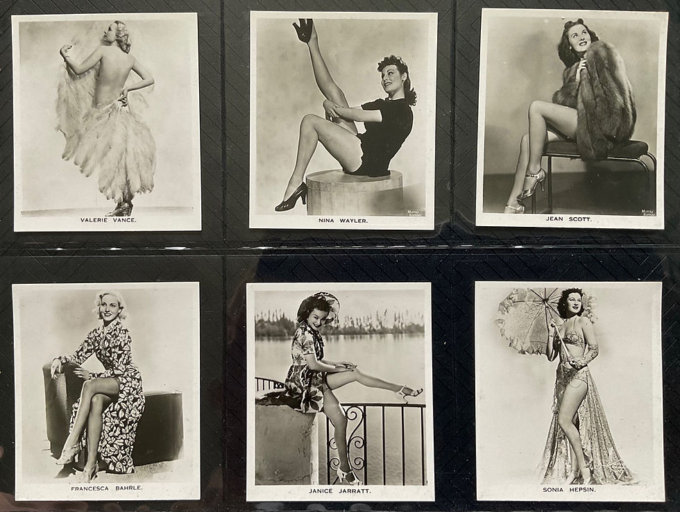 Thumbnail: Carreras Glamour Girls of Stage & Films Cigarette Cards