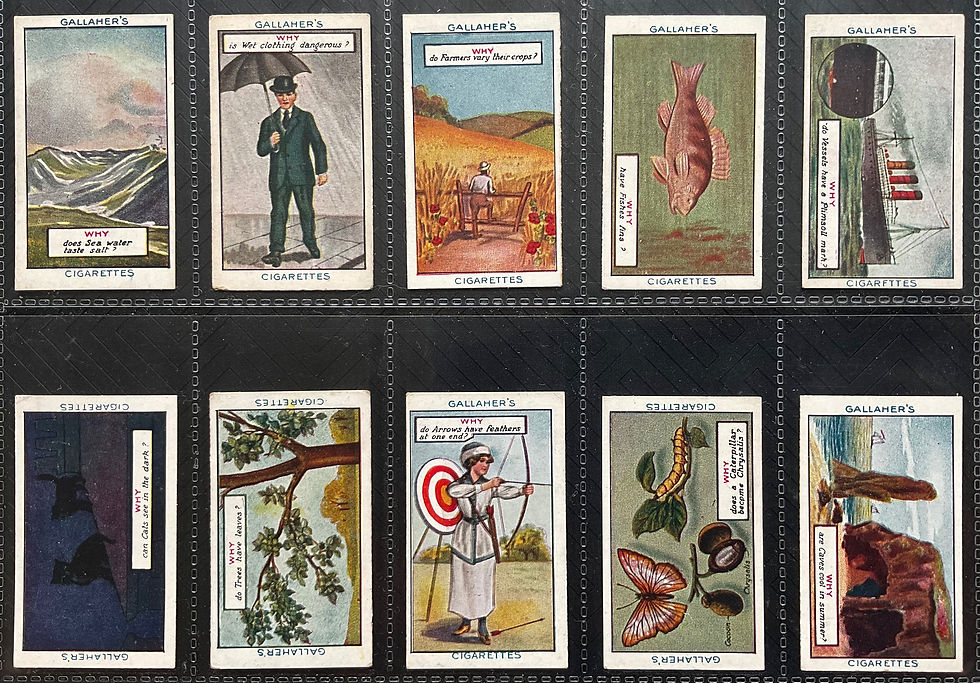 Thumbnail: Gallaher Why Is It Green Back Cigarette Cards