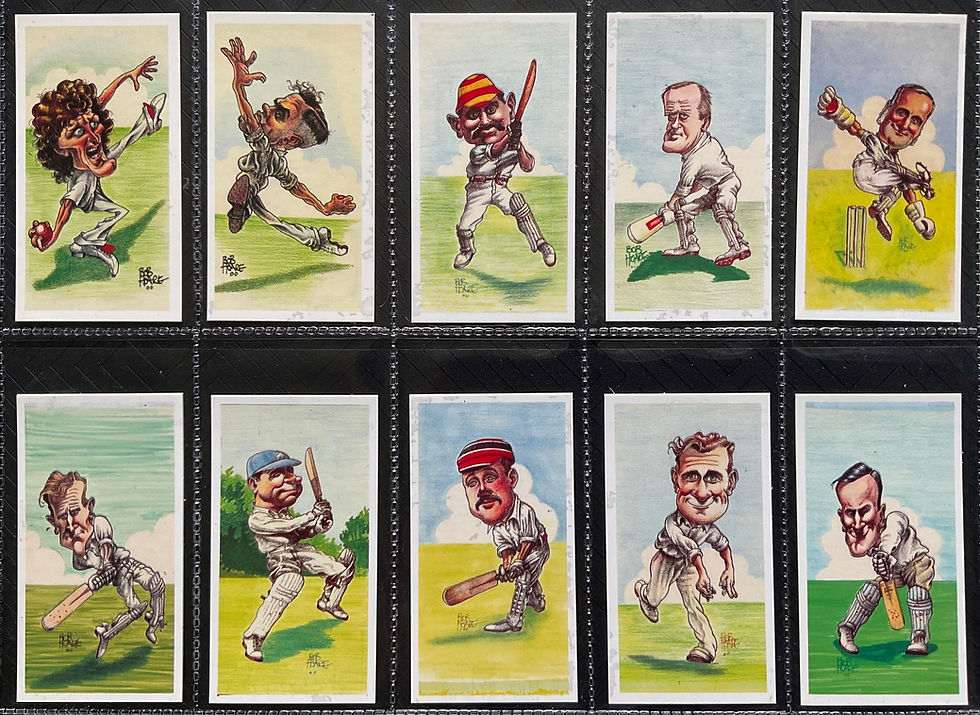 Thumbnail: John Brindley Bob Hoare Cricket Caricatures Series 1 & 2 Trade Cards