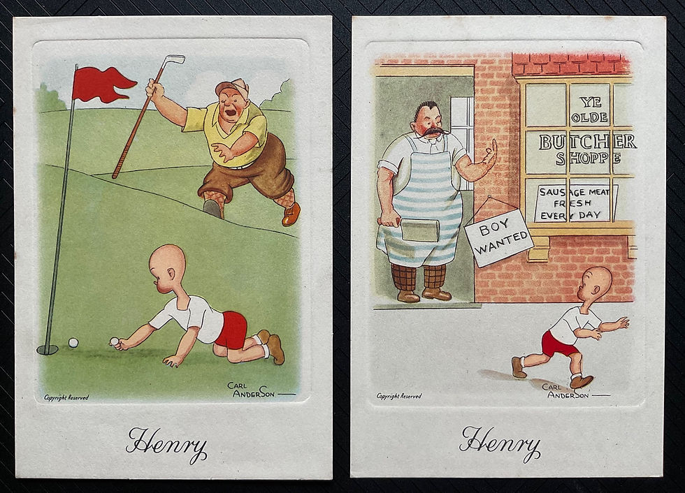 Thumbnail: Wix Henry Postcard Size 1st Series Cigarette Cards
