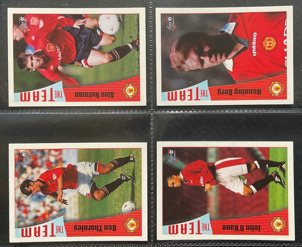 Thumbnail: Futera Fans Selecion Manchester United Football Trade Cards