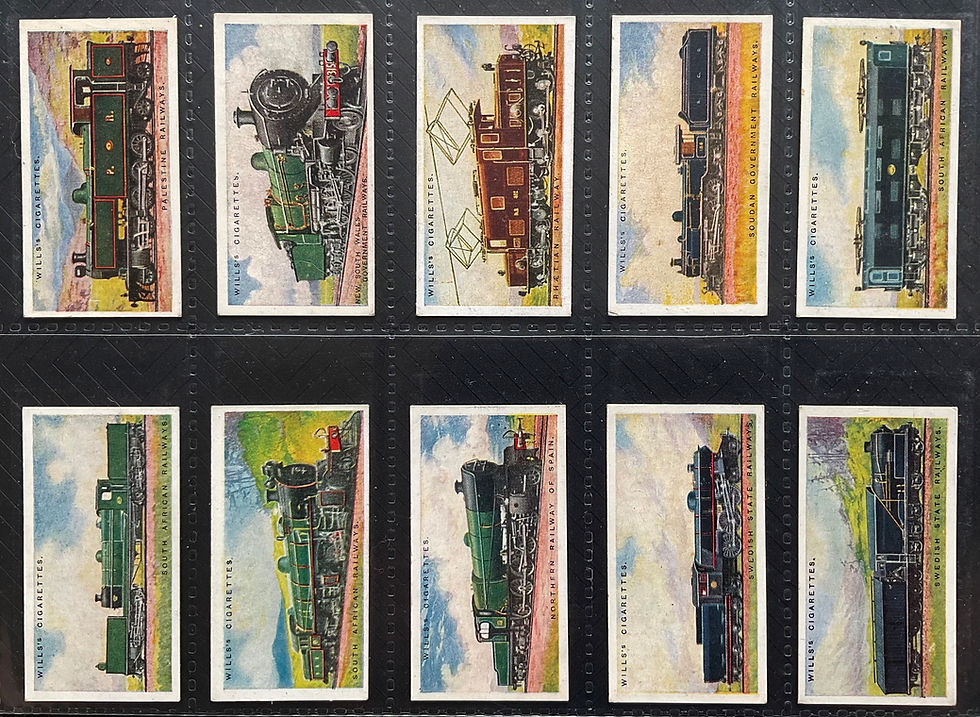 Thumbnail: Wills Railway Engines Cigarette Cards