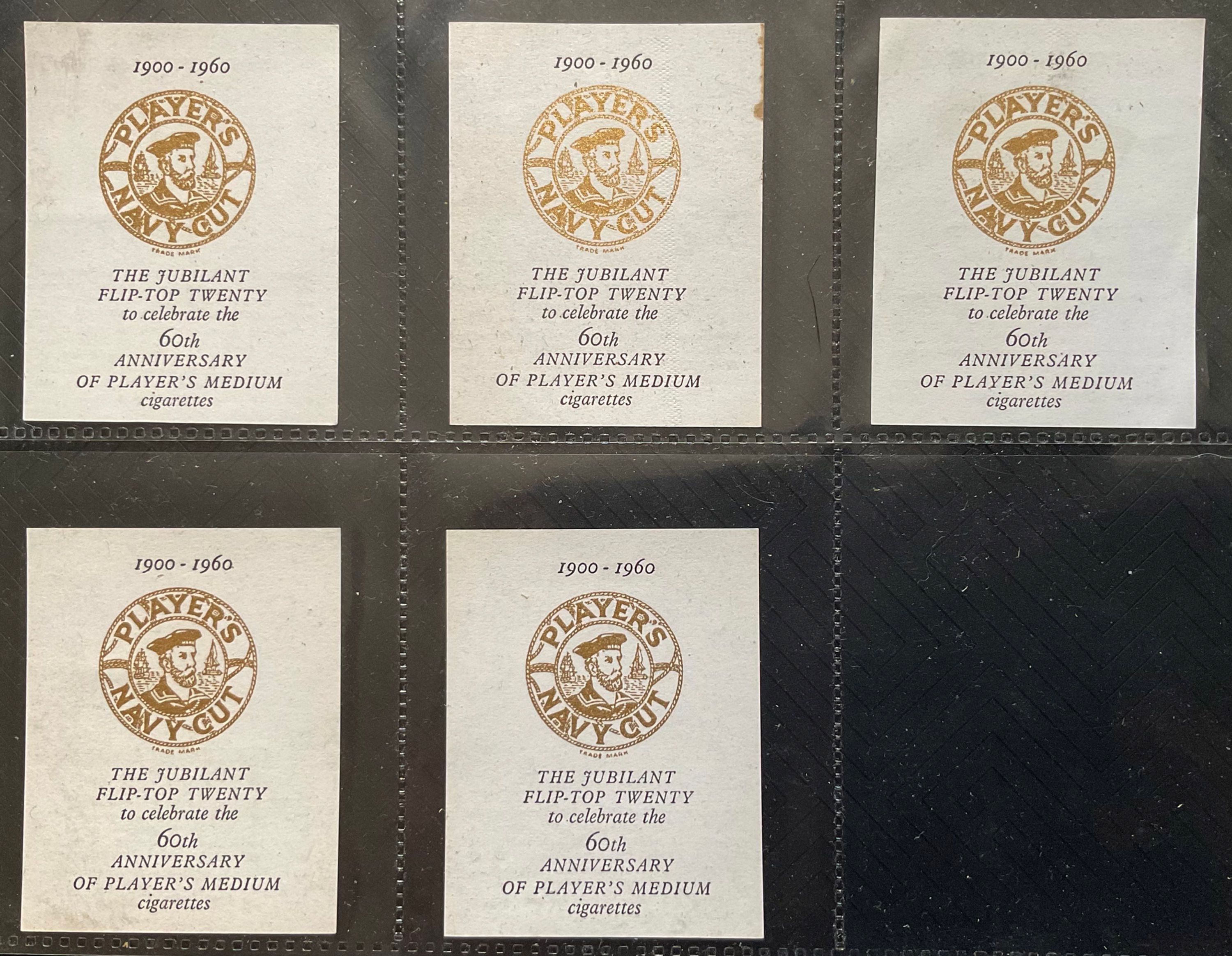 Players Jubilee Issue Advertisement Cigarette Cards