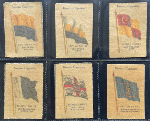 Wix Kensitas British Empire Flags Silk Cigarette Cards | JSCards