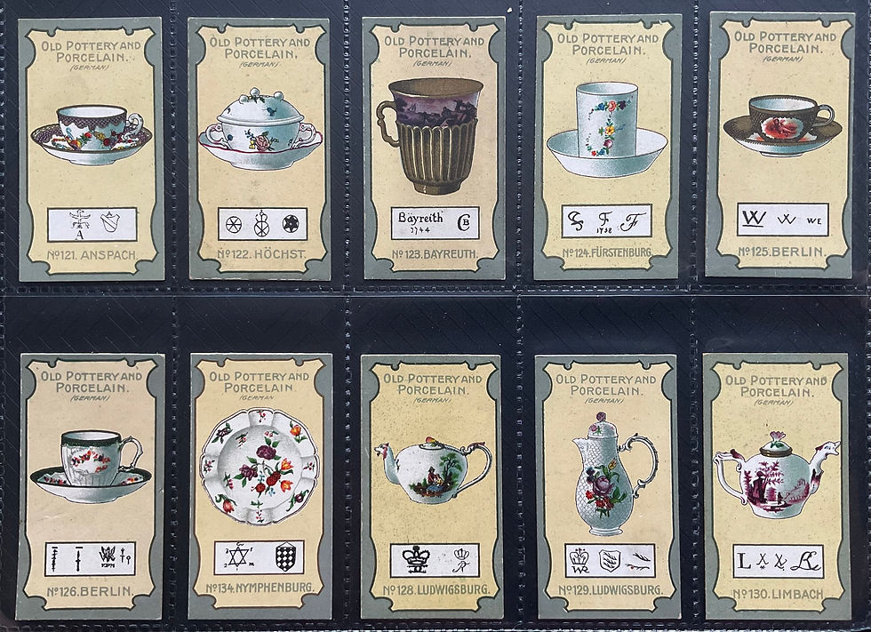 Thumbnail: Lea Old Pottery & Porcelain Third Series Cigarette Cards