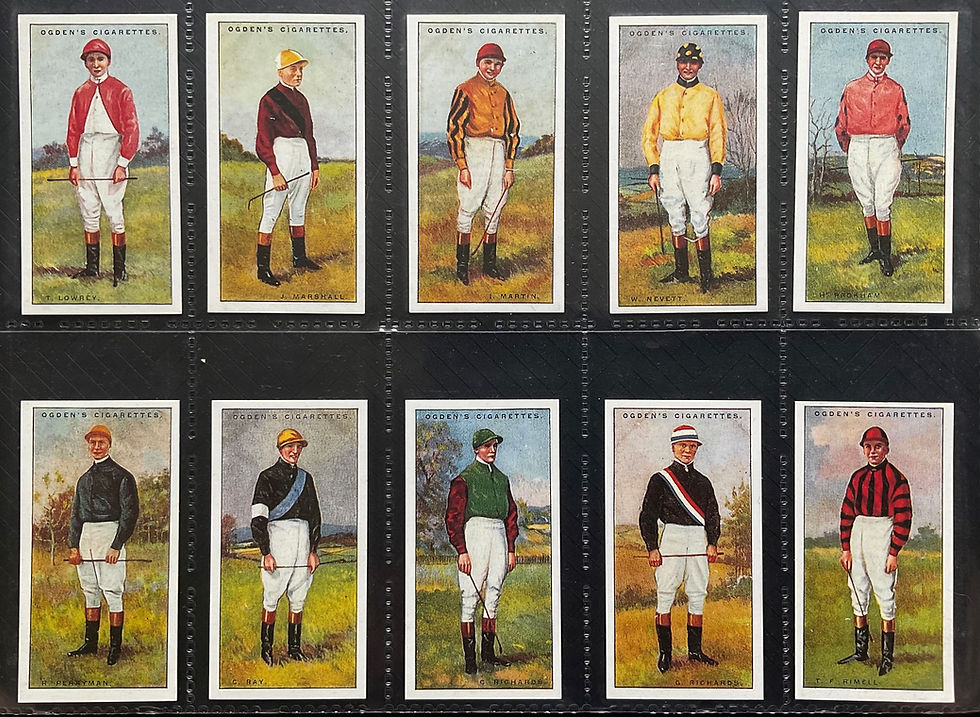 Thumbnail: Ogdens Jockeys 1930 Reproduction Cigarette Cards