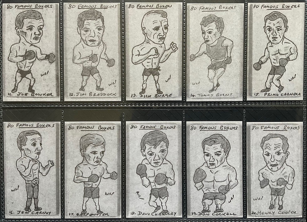Thumbnail: WR Priddy Famous Boxers Trade Cards Boxing