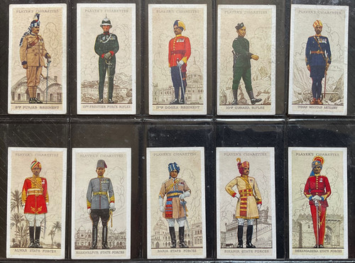 players cigarette cards military uniforms of the british empire overseas Military Uniforms of the British