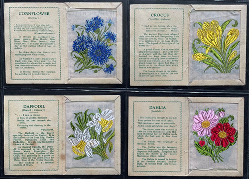 Wix Kensitas Flowers 1st Series Silk Cigarette Cards