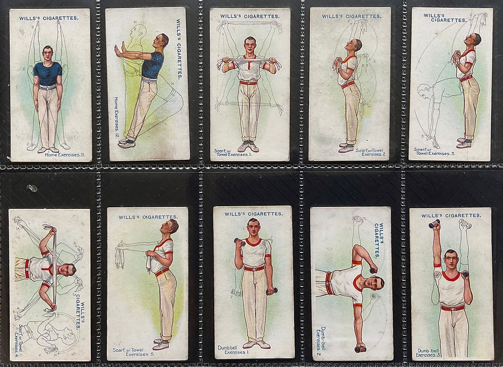 Thumbnail: Wills Physical Culture Cigarette Cards