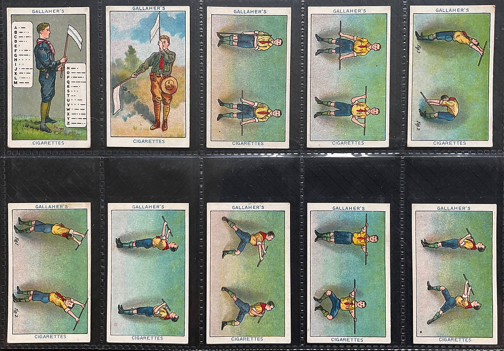 Thumbnail: Gallaher Boy Scout Series Redrawn Cigarette Cards