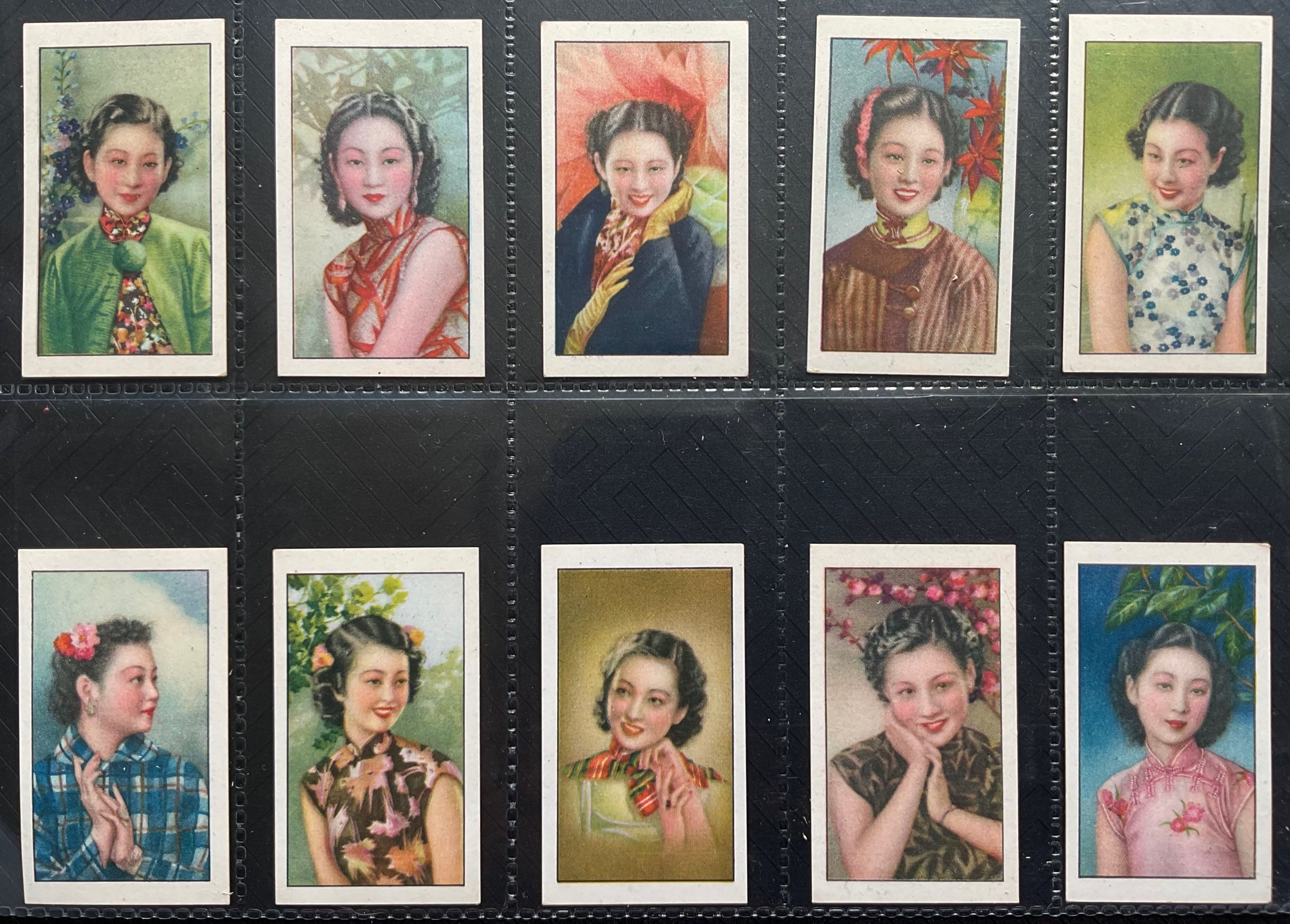 Hwaching Chinese Beauties Chinese Issue Cigarette Cards