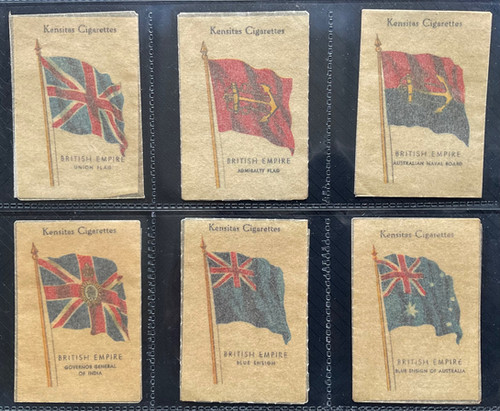 Wix Kensitas British Empire Flags Silk Cigarette Cards | JSCards