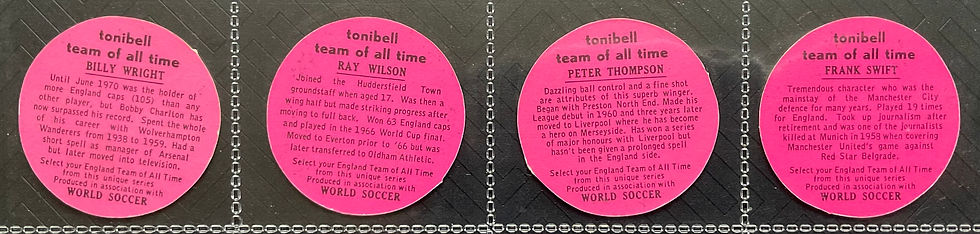 Thumbnail: Tonibell Teams Of All Time World Soccer Football Trade Cards