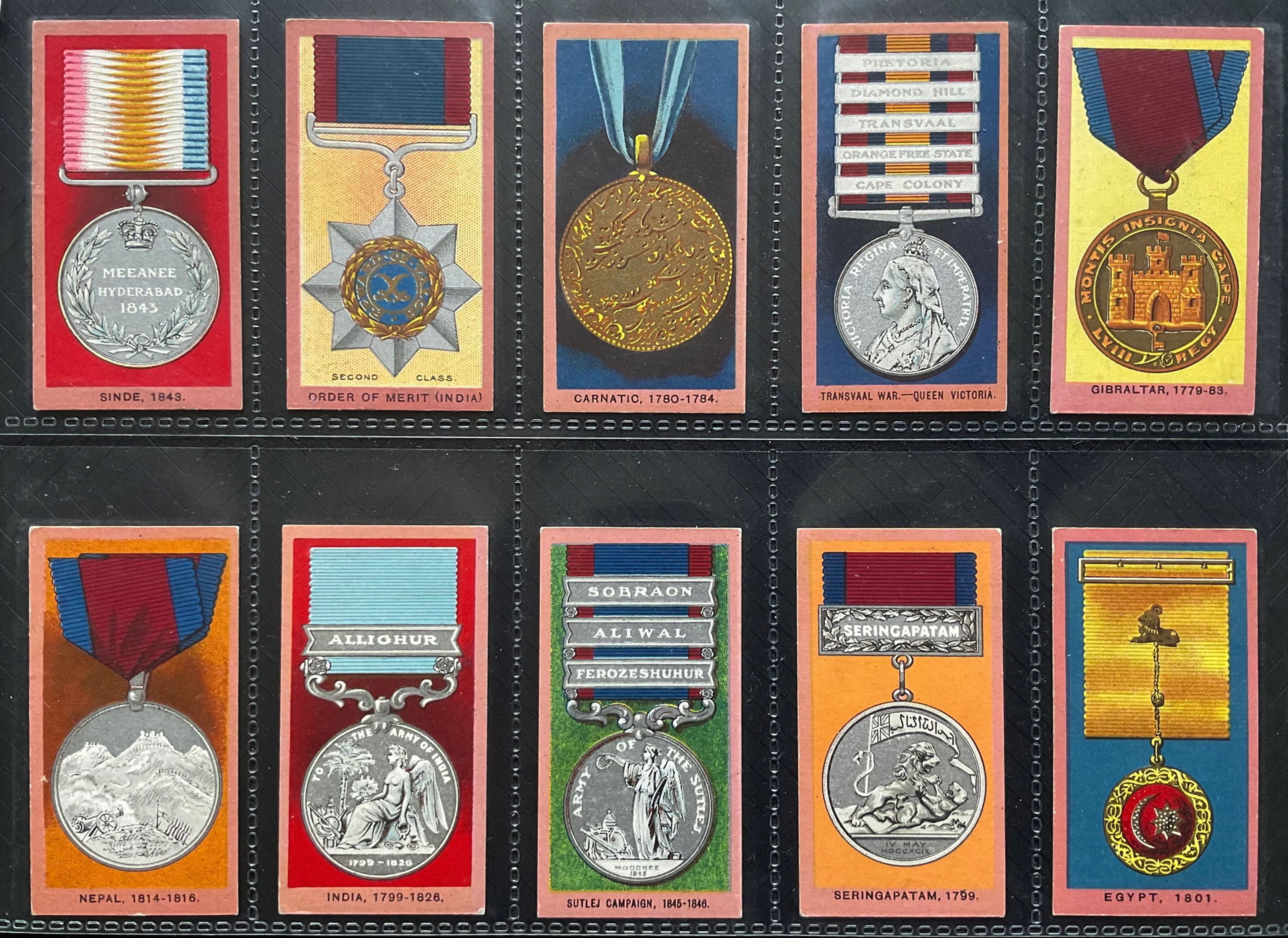 Wills Medals Cigarette Cards