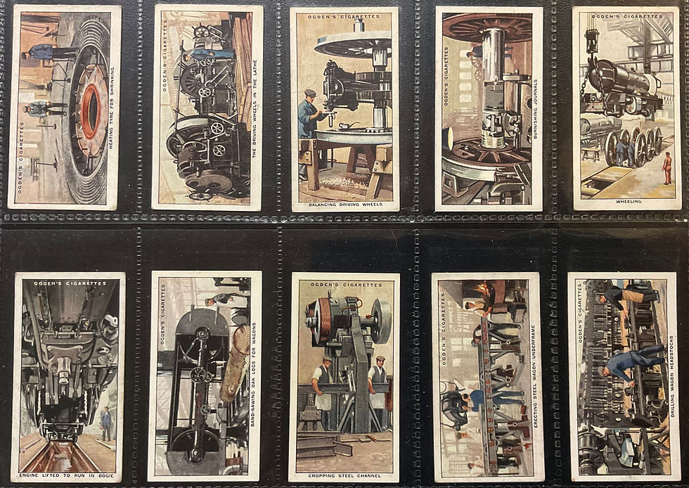 Thumbnail: Ogdens Construction Of Railway Trains Cigarette Cards
