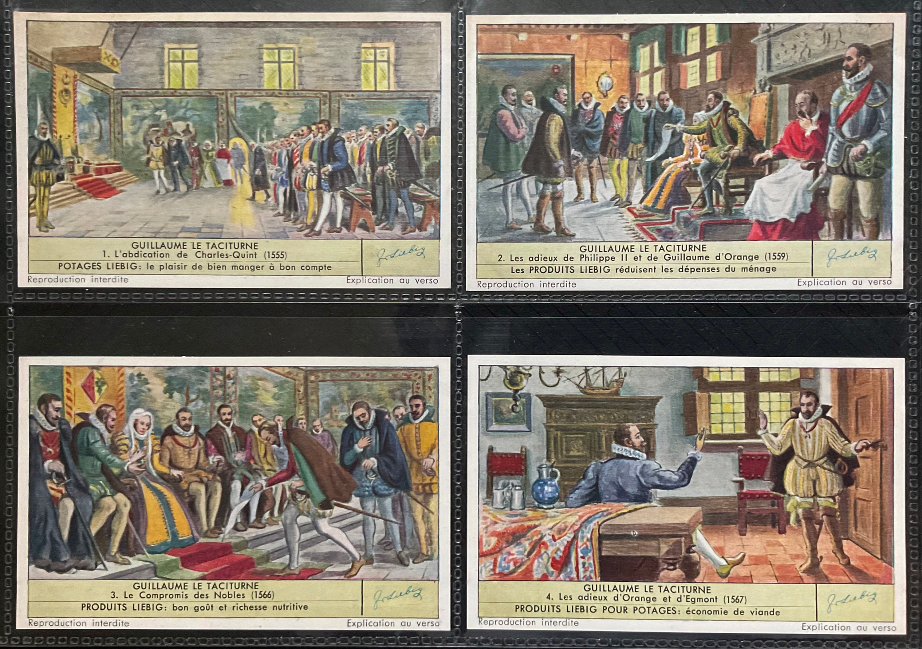 Liebig William The Silent S1569 Trade Cards