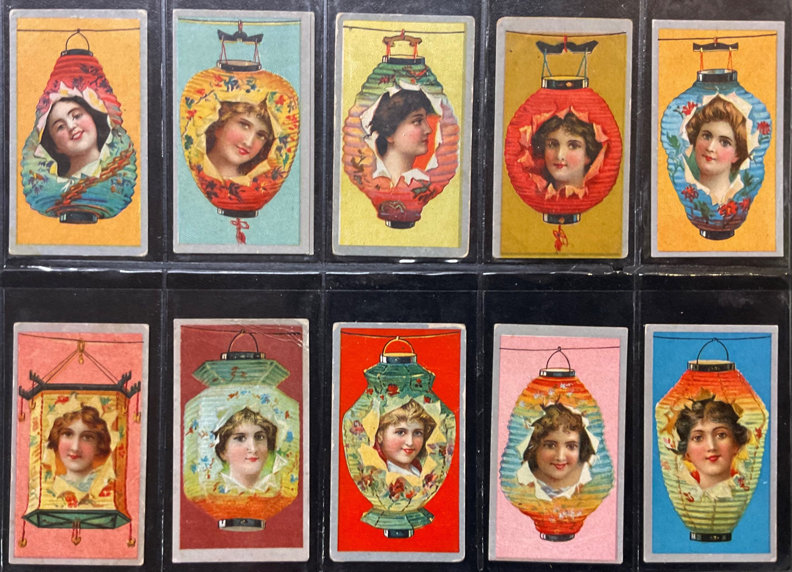 British American Tobacco BAT Beauties Lantern Girls Cigarette Cards